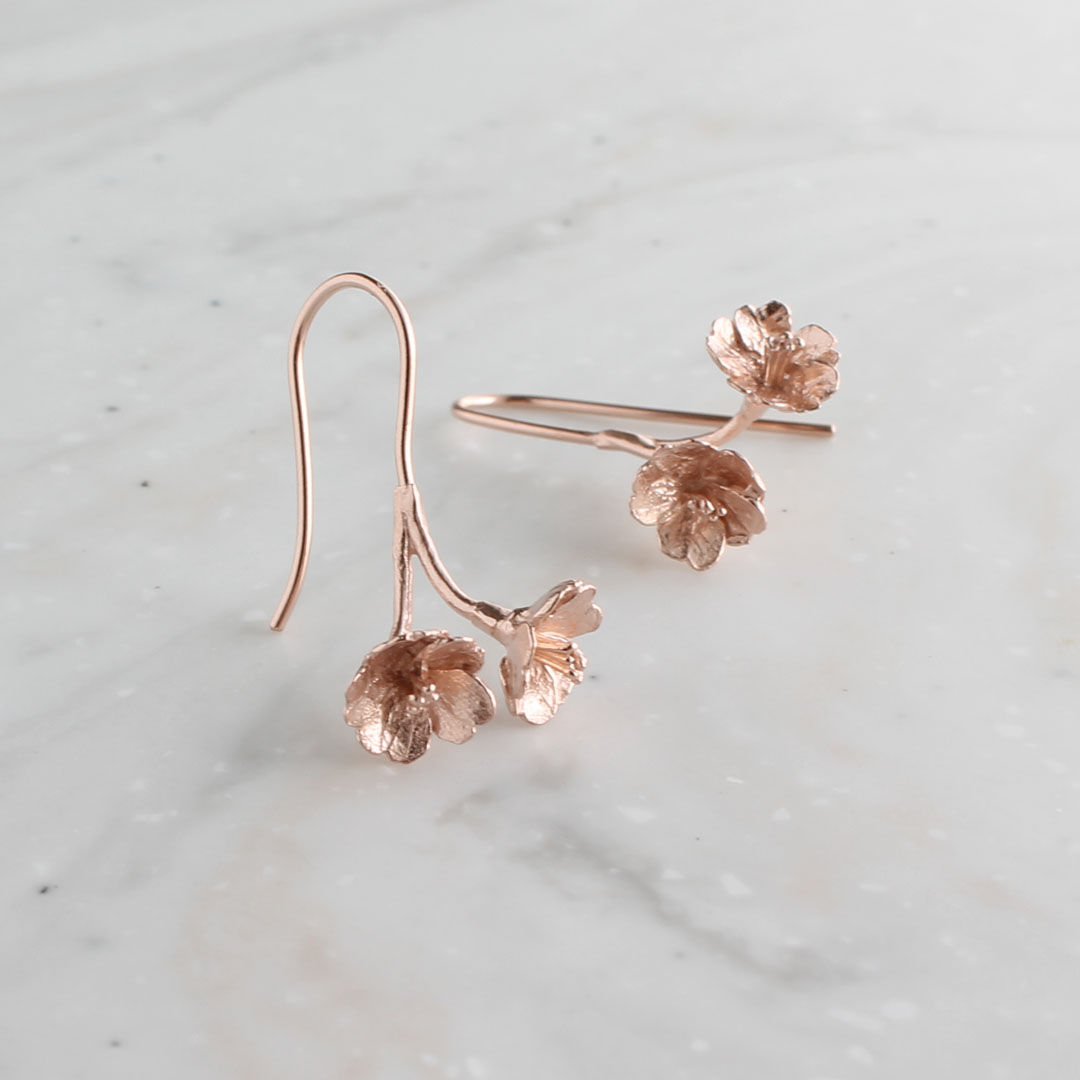 胴吹きさくらのピアス / Doubuki Sakura Earrings | atelier 胴吹きさくらのピアス / Doubuki Sakura Earrings | atelier