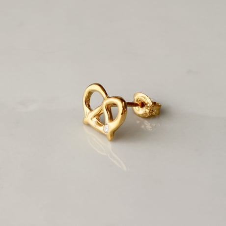 プレッツェルのピアス single / Pretzel single earring