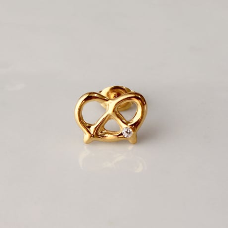 プレッツェルのピアス single / Pretzel single earring