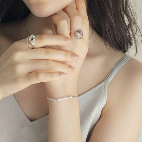 枝のバングル【 silver 】/ Silver branch bangle