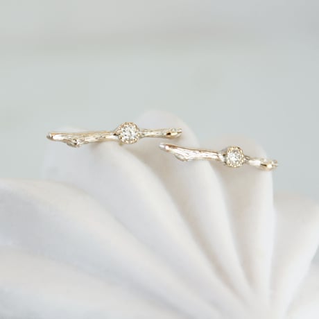 K10 Branche bar stud earrings