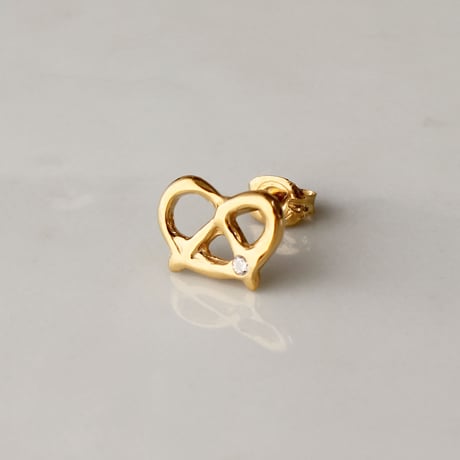 プレッツェルのピアス single / Pretzel single earring