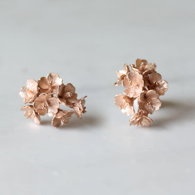Bloomy sakura earrings | atelier mozu