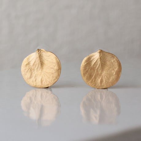 ユーカリのイヤリング / Eucalyptus clip on earrings