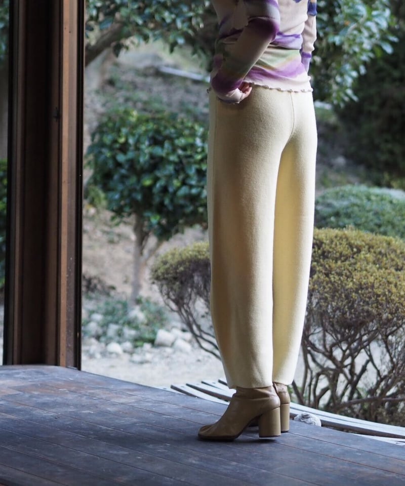 rus -NAIFU- knit pants | melange 