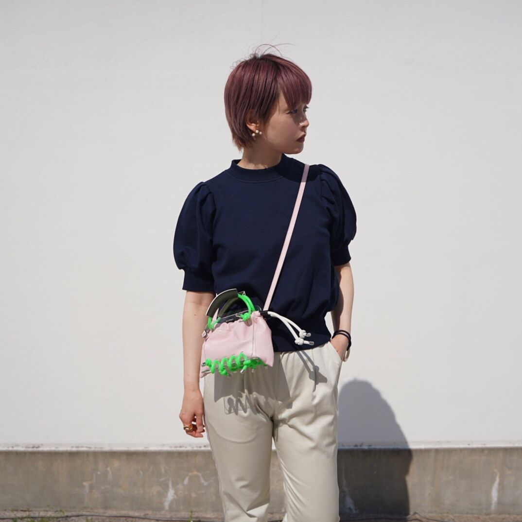 SCOTRIA - BERG BAG W/STRAP - pink × green | mel...