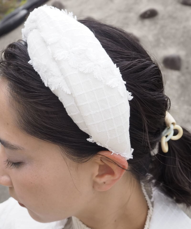 MINJUKIM knot headband | melange