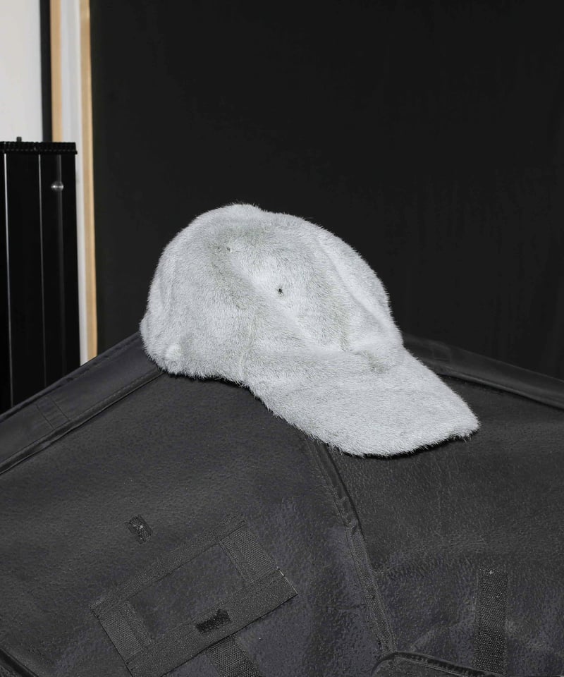 kotohayokozawa fur cap | melange kotohayokozawa fur cap | melange