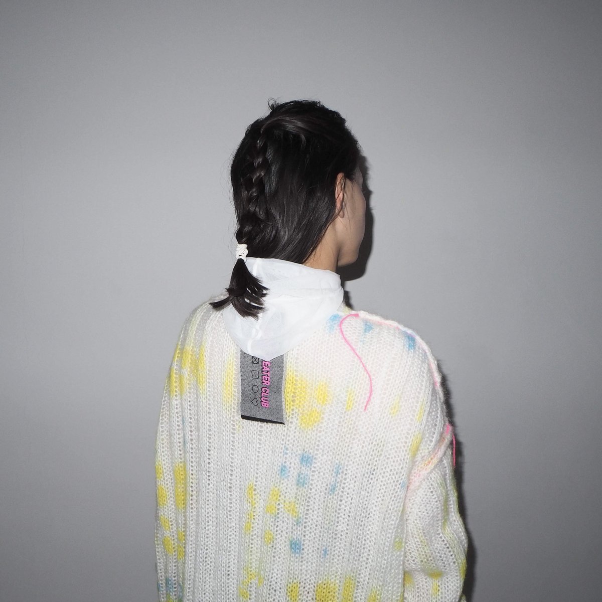 SIMONE WILD net hoody | melange SIMONE WILD net hoody | melange
