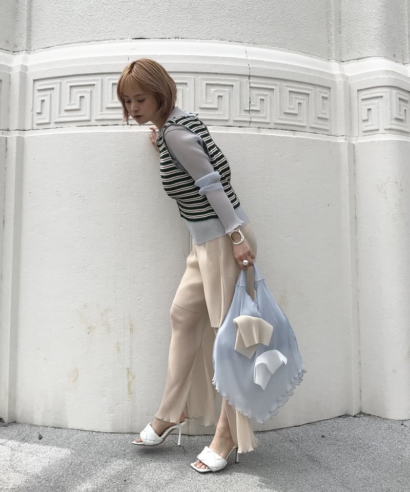 kotohayokozawa - docking knit tank - | melange 