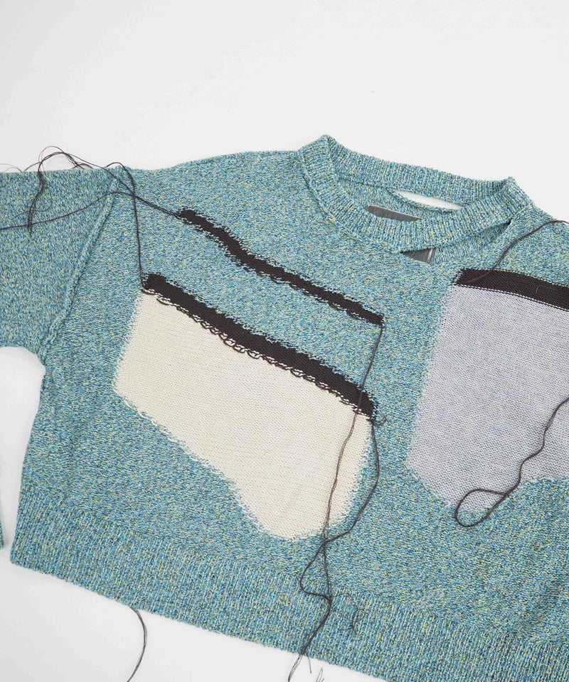 kotohayokozawa - cropped long sleeve knit - | m