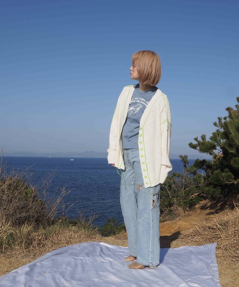 UGLY SWEATER CLUB - COY - knit cardigan | melange