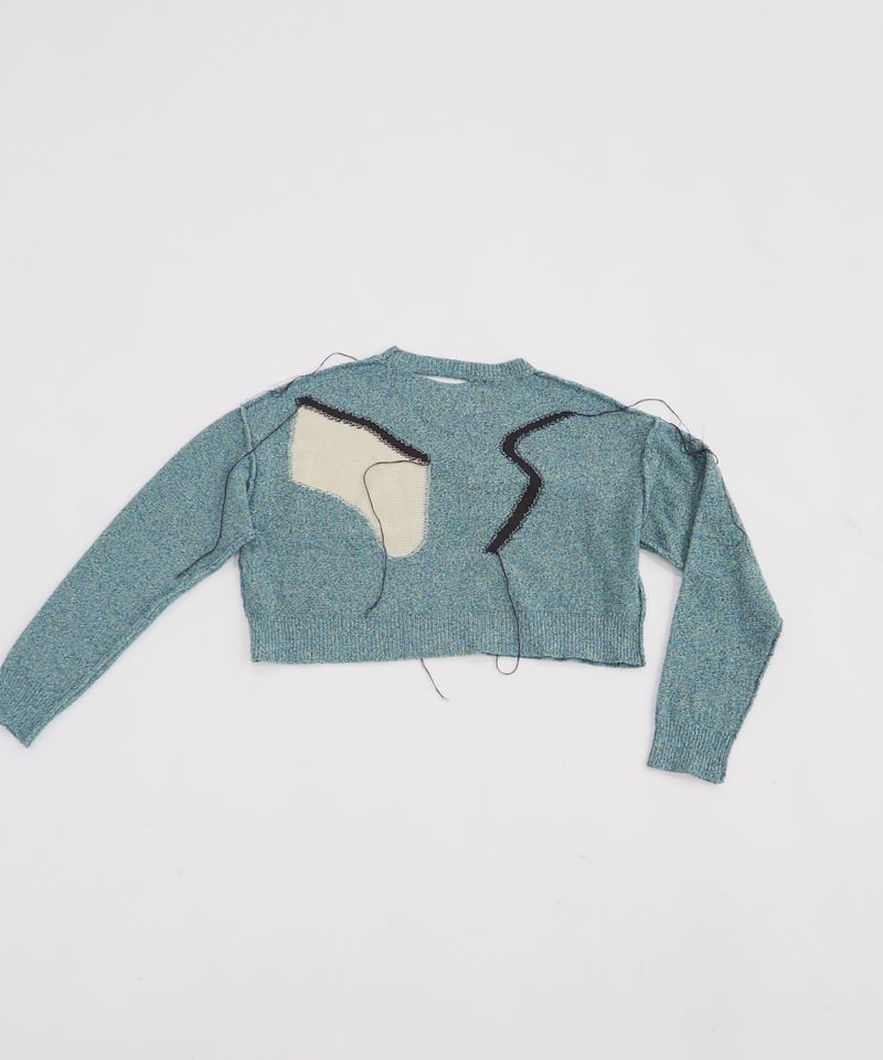 kotohayokozawa - cropped long sleeve knit - | m