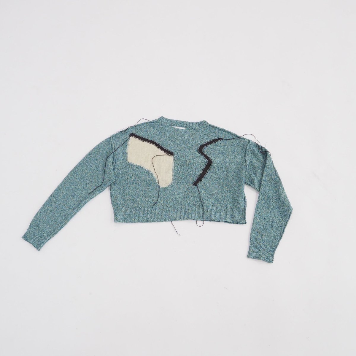 kotohayokozawa - cropped long sleeve knit - | m