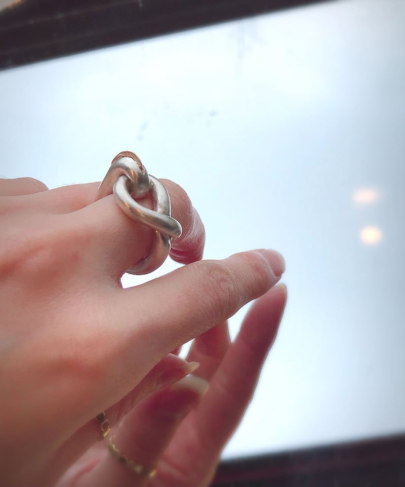 Atlica】silver×k18 ring | melange