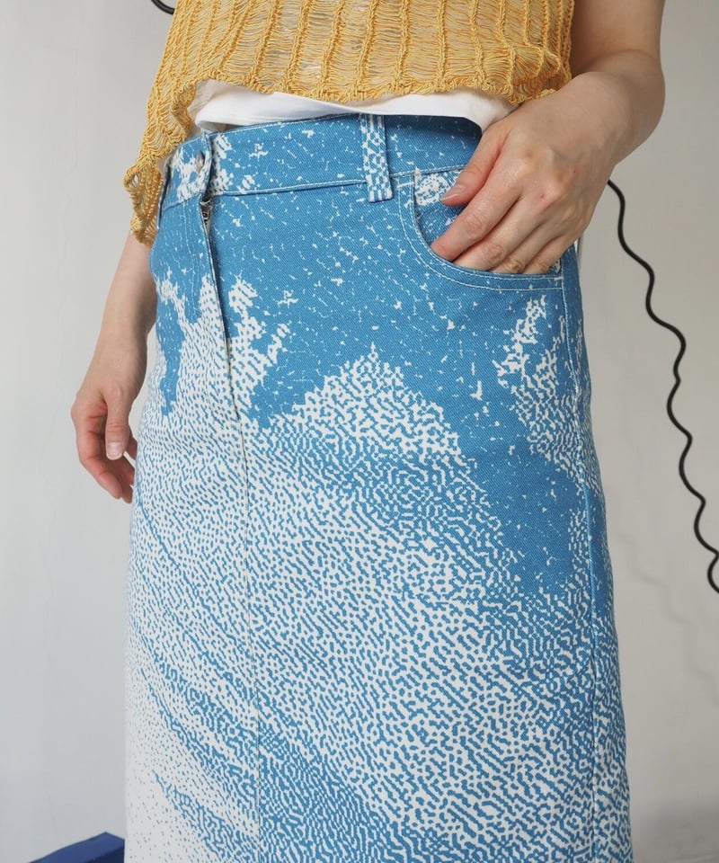 paloma wool - FLIGHT - denim skirt | melange 