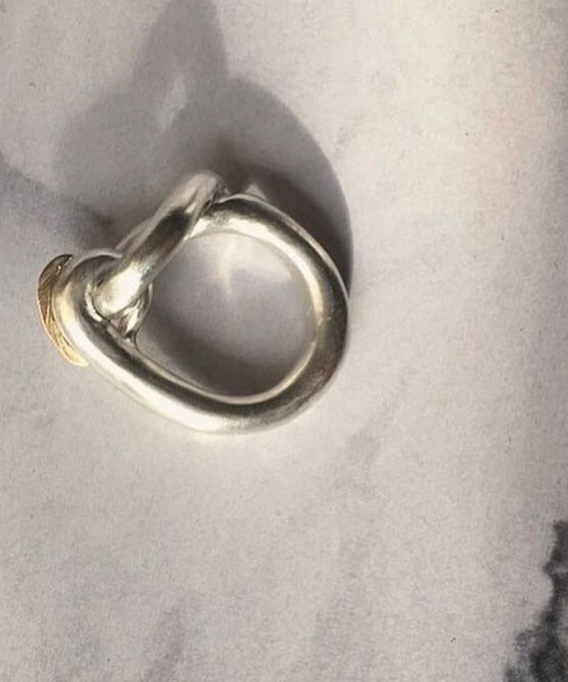 Atlica】silver×k18 ring | melange