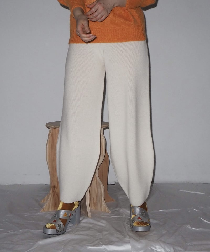 rus -NAIFU- knit pants | melange rus -NAIFU- knit pants | melange