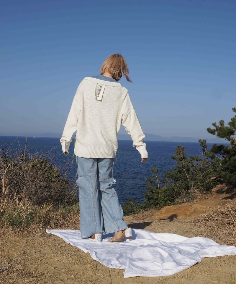 UGLY SWEATER CLUB - COY - knit cardigan | melange