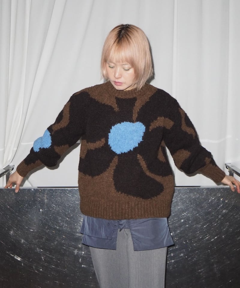 paloma-wool フラワー柄ウールセーター