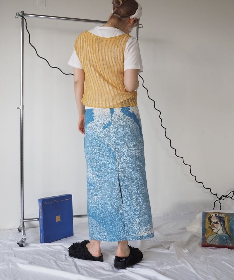 paloma wool - FLIGHT - denim skirt | melange 