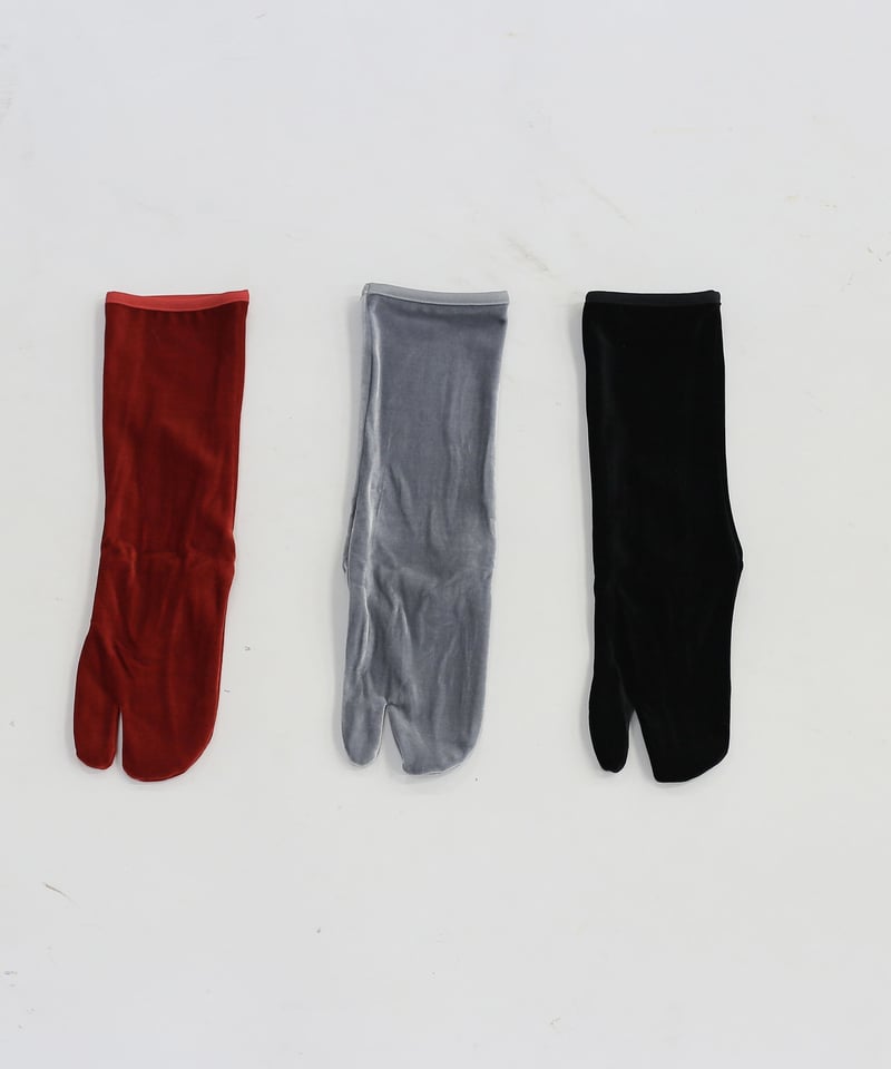 SIMONE WILD velvet toe socks | melange