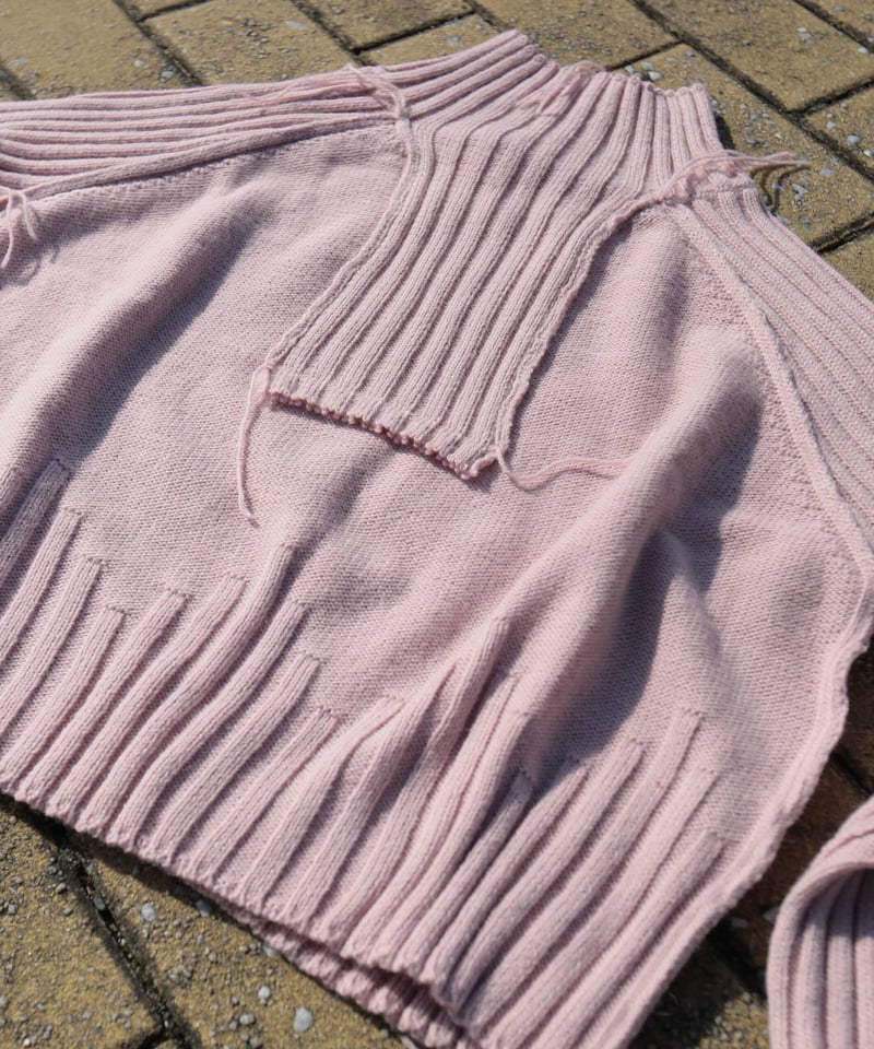 UGLY SWEATER CLUB 長袖ニット ワンサイズ ネイビー・ピンク UGLY SWEATER CLUB ニット ピンク M