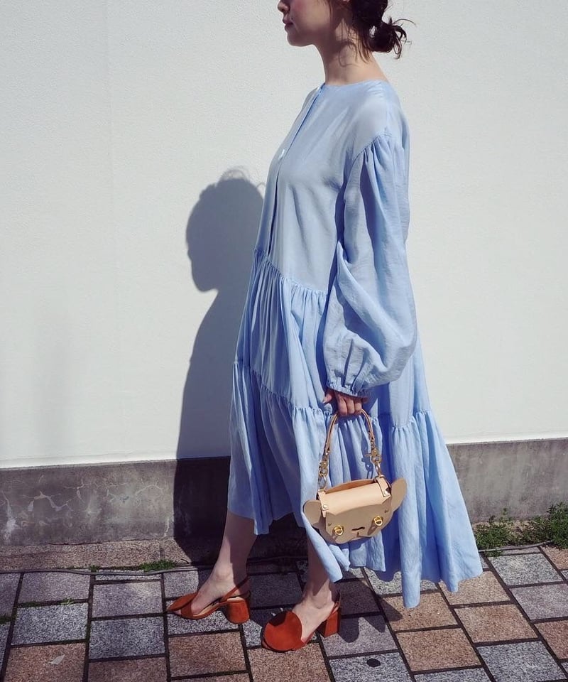 MINJUKIM Puff Layer Dress | melange