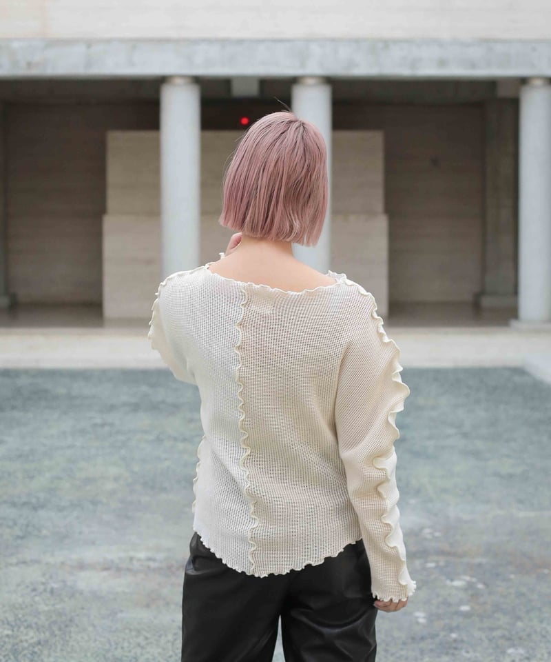 deco depuis 1985サーマル THERMAL UNEUNE TOPS DECO depuis 1985 PRINT THERMAL UNEUNE TOPS ANTIQUE FLOWER