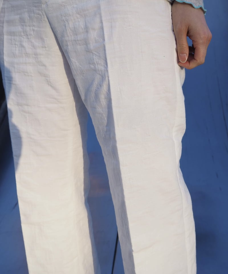 パンツ deco depuis1985 cotton jaquard pants deco depuis1985 cotton jaquard pants