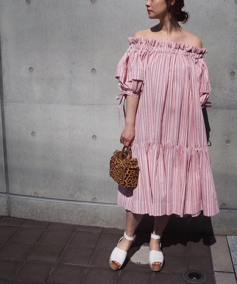 MINJUKIM Off Shoulder Dress | melange