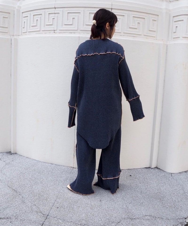 kotohayokozawa pleats mini dress | melange