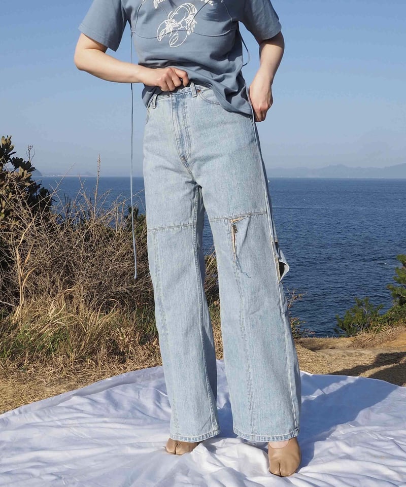 kotohayokozawa - denim pants - | melange