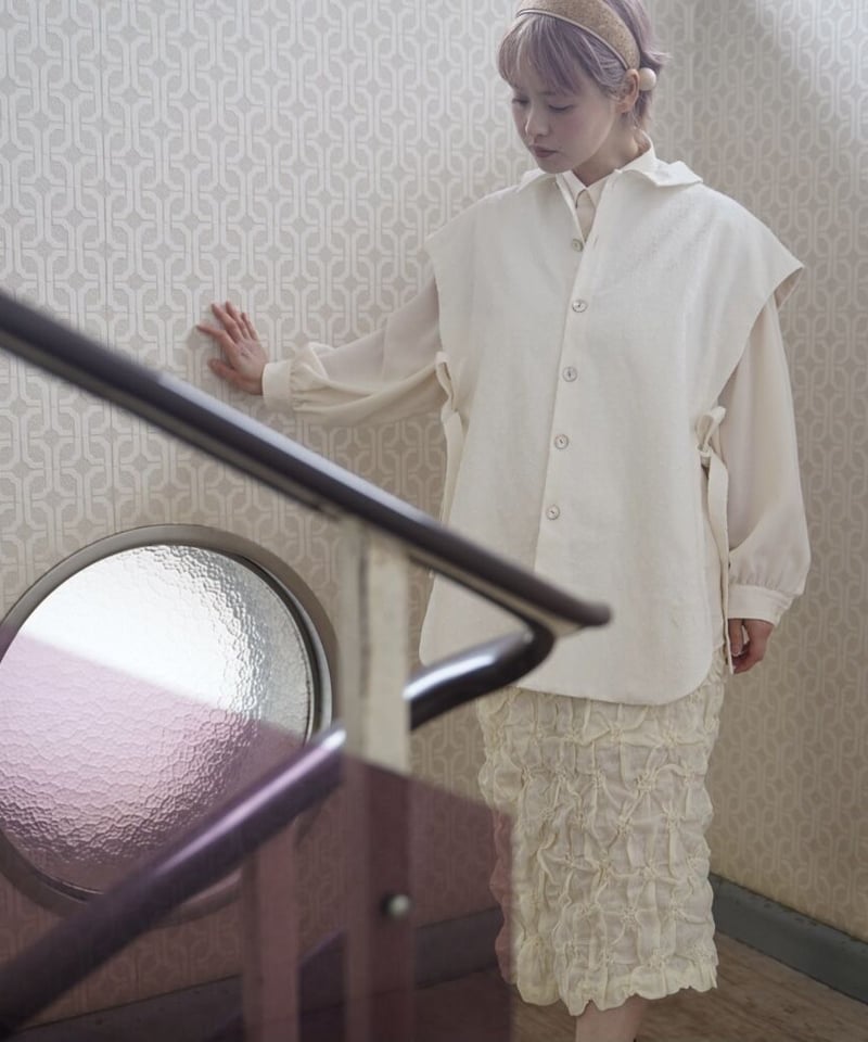 naokitomizuka -flower print vest- | melange