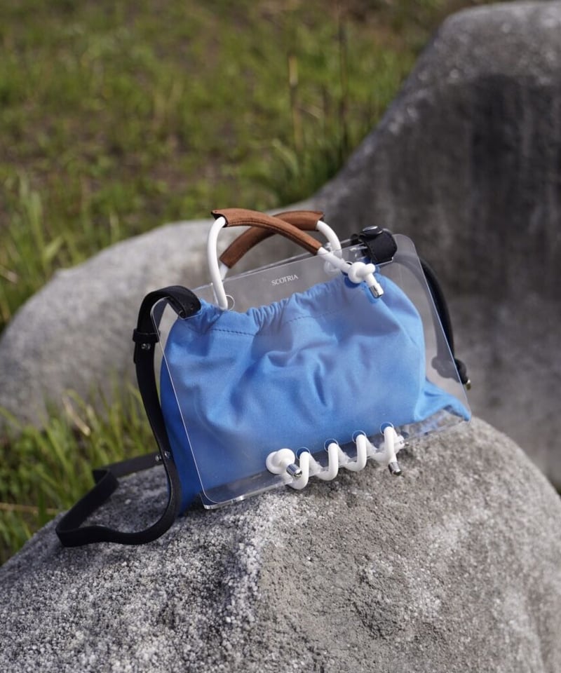 SCOTRIA - PANORAMA BAG - blue × white | melange