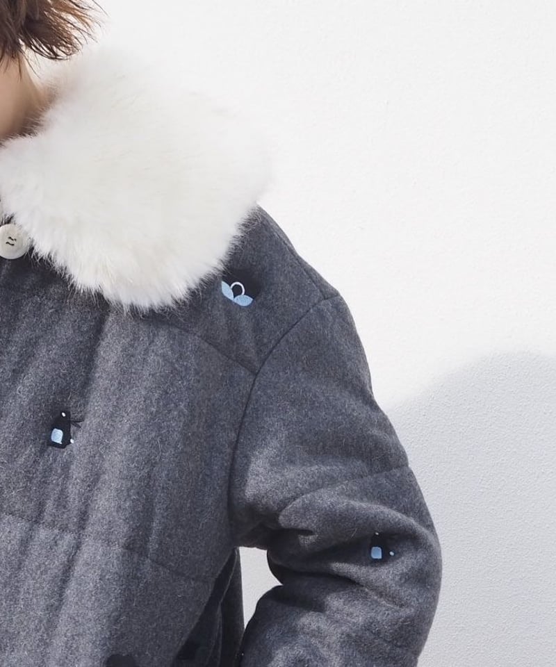 MINJUKIM padding bomber jacket | melange MINJUKIM padding bomber jacket | melange