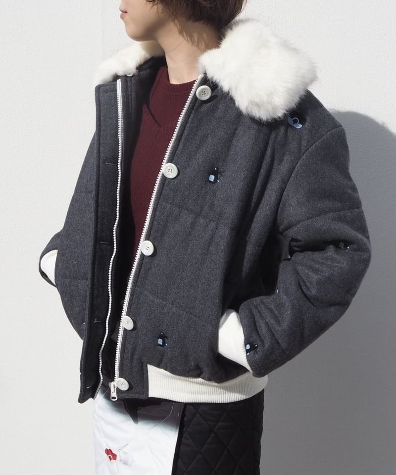 MINJUKIM padding bomber jacket | melange