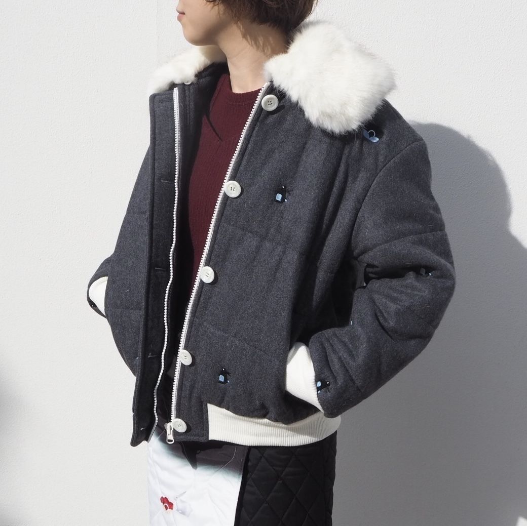 MINJUKIM padding bomber jacket | melange