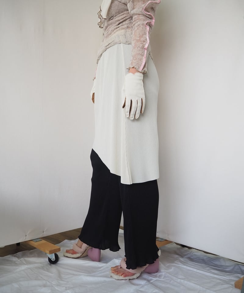 kotohayokozawa todo - layered pants - | melange