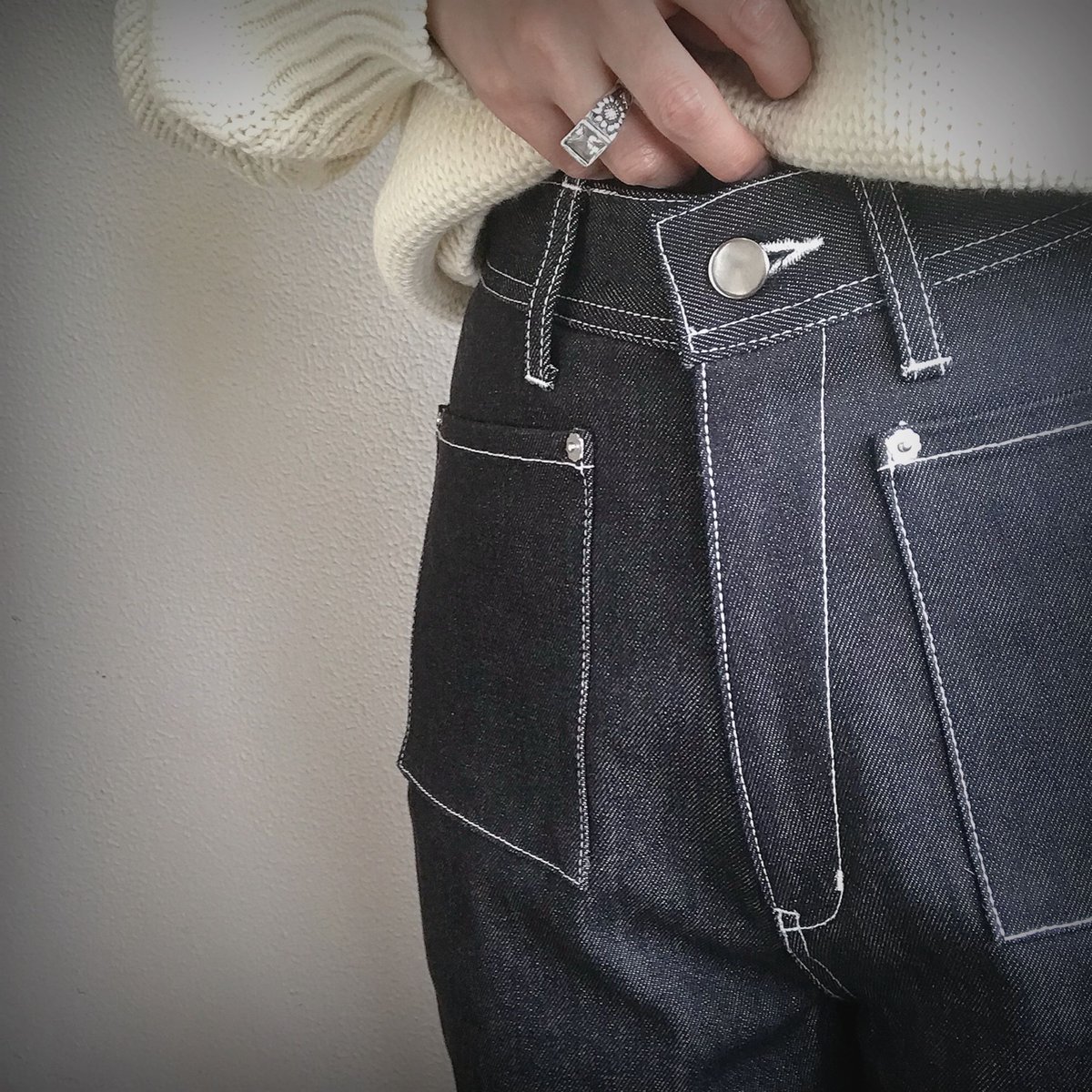 SIIILON Geek denim pants | melange