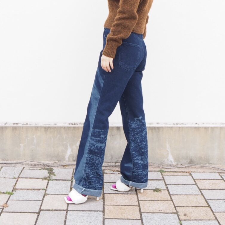 Paloma wool Vida プリント　デニム　パンツ Paloma wool Vida プリントデニムパンツ