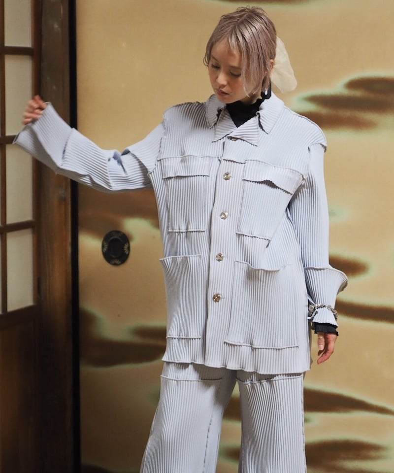 kotohayokozawa pleats jacket | melange