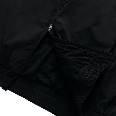 GRAND COLLECTION COTTON NYLON TRACK JACKET BLACK