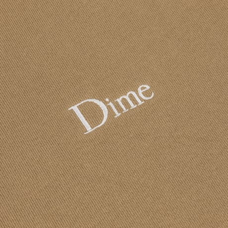 DIME CLASSIC SMALL LOGO HOODIE TAN