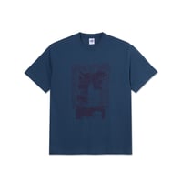 POLAR SKATE CO. TEE | PASSING RESEMBLANCE GREY BLUE