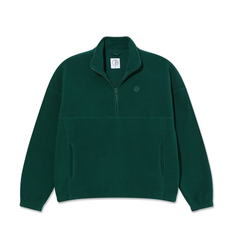 POLAR SKATE CO. IVAN HALF ZIP SWEATSHIRT DARK EMERALD