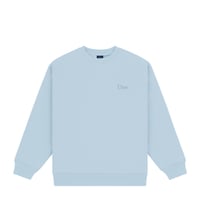 DIME CLASSIC SMALL LOGO CREWNECK BABY BLUE