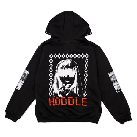 HODDLE SMOKER STUD HOOD BLACK