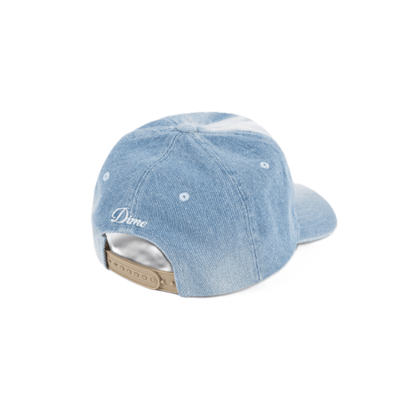 DIME CURSIVE DENIM WORKER CAP BLUE WASHED