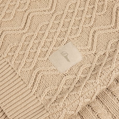 DIME MIXED CABLE KNIT SAND
